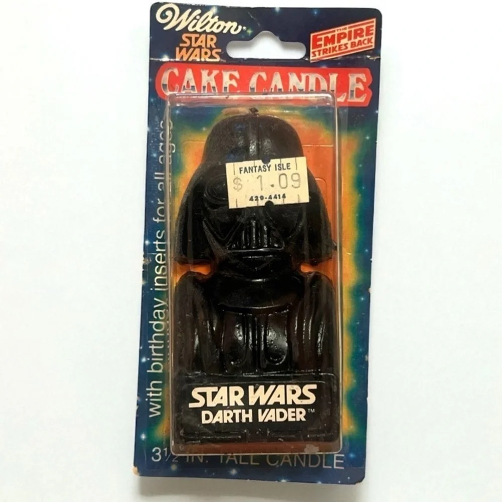 Vintage 1980 Wilton Star Wars Darth Vader Candle NOS The Empire Strikes Back
